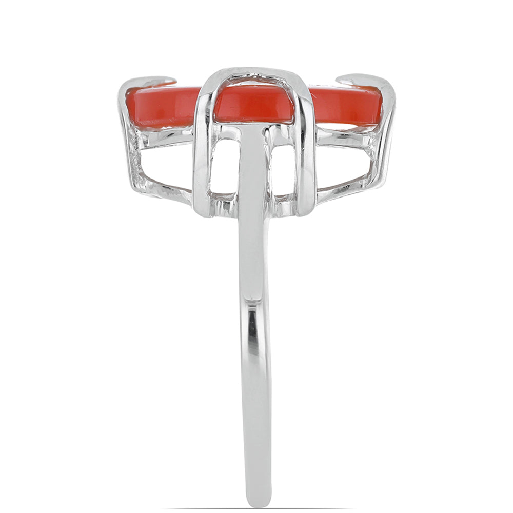 Stříbrný Prsten s Karneolem z Tagebau