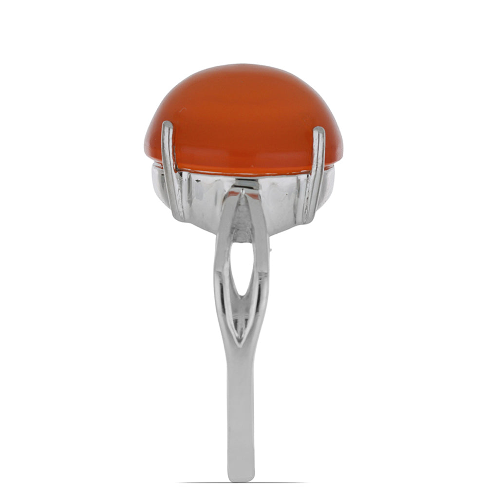 Stříbrný Prsten s Karneolem z Tagebau