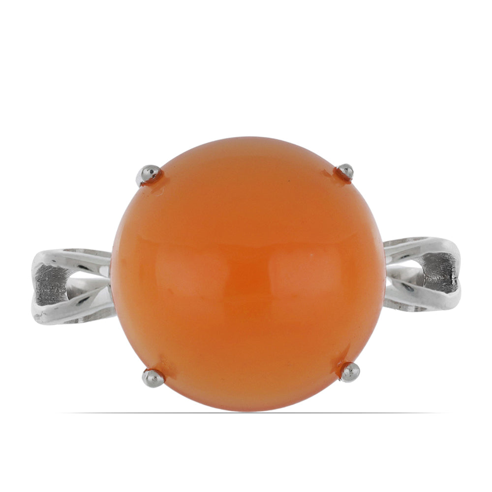 Stříbrný Prsten s Karneolem z Tagebau