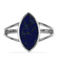 Stříbrný Prsten s Lapisem Lazuli z Badakšanu