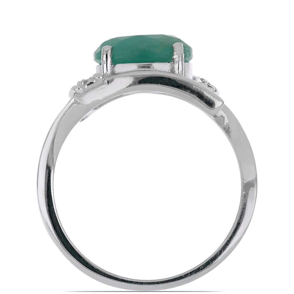 Stříbrný Prsten s Anoským Grandidieritem a Bílým Topazem 2 