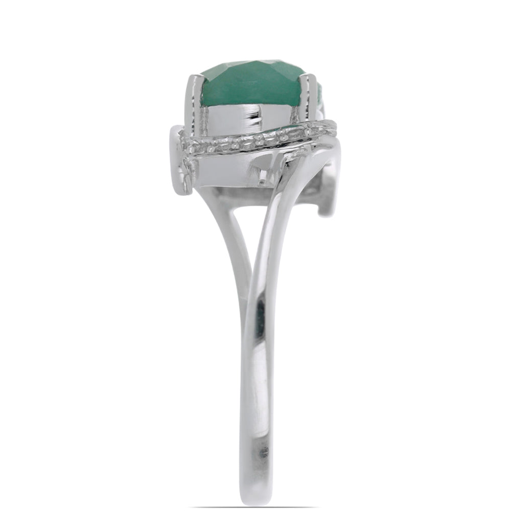 Stříbrný Prsten s Anoským Grandidieritem a Bílým Topazem 4 