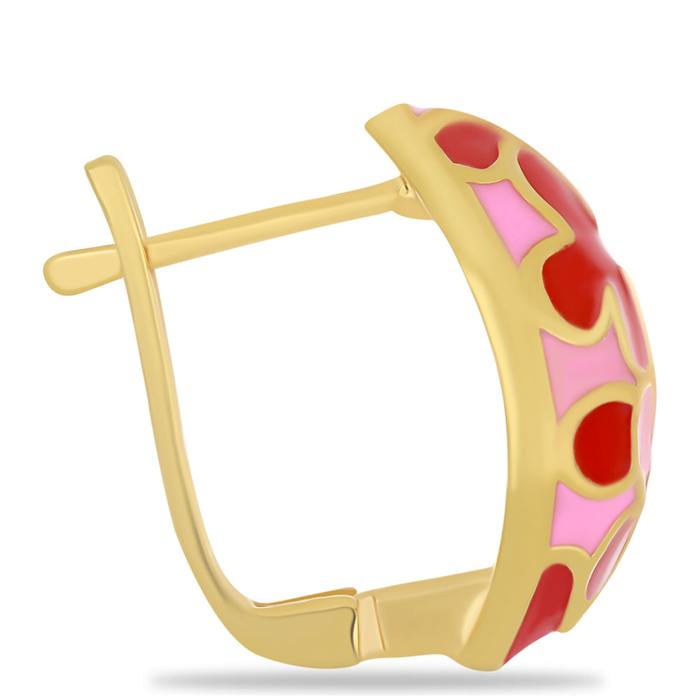 Pozlacené Stříbro 925/1000 - Náušnice se Smaltem přibližná hmotnost: 8.29 gramů 2 