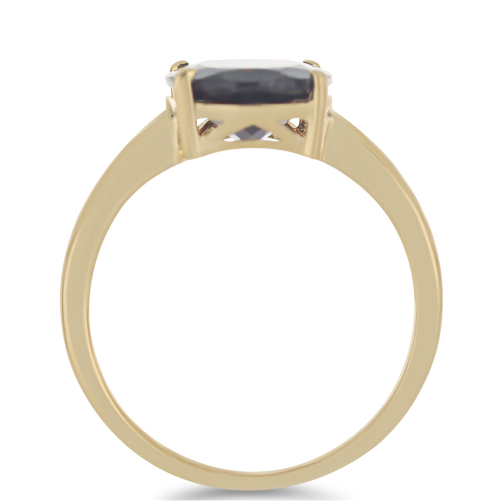 Pozlacené Stříbro 925/1000 - Prsten s Bartonským Granátem - Karátové číslo: 5.17. přibližná hmotnost: 3.46 gramů 2 