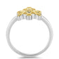 Stříbro 925/1000 - Prsten se Žlutým Diamantem - Karátové číslo: 0.1. přibližná hmotnost: 2.57 gramů