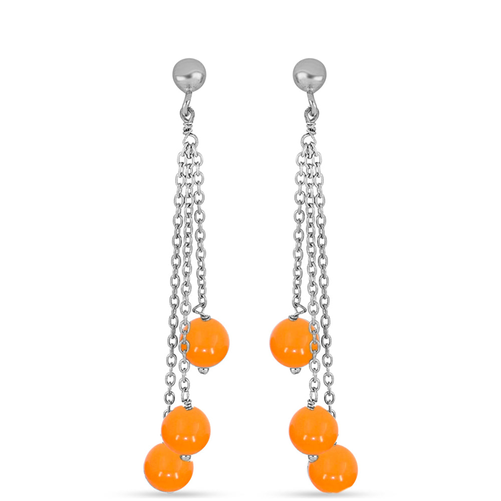 Stříbro 925/1000 - Náušnice se Žlutým Jadeitem - Karátové číslo: 10.25. přibližná hmotnost: 3.7 gramů 1 