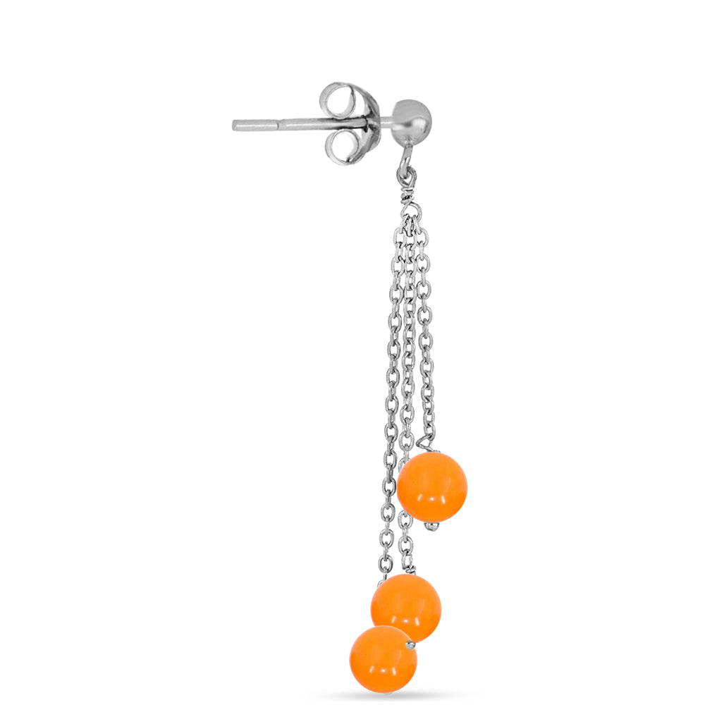 Stříbro 925/1000 - Náušnice se Žlutým Jadeitem - Karátové číslo: 10.25. přibližná hmotnost: 3.7 gramů 2 