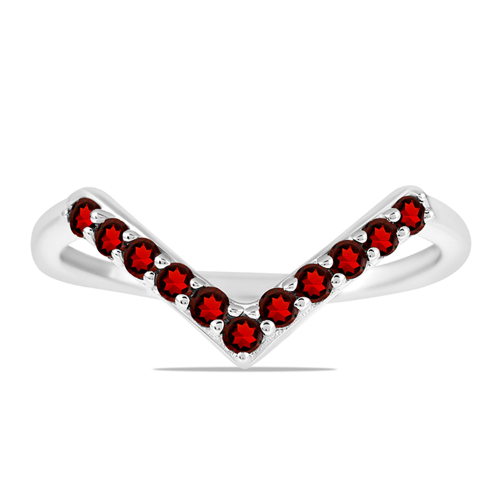 Stříbrný Prsten s Bartonským Granátem 1 