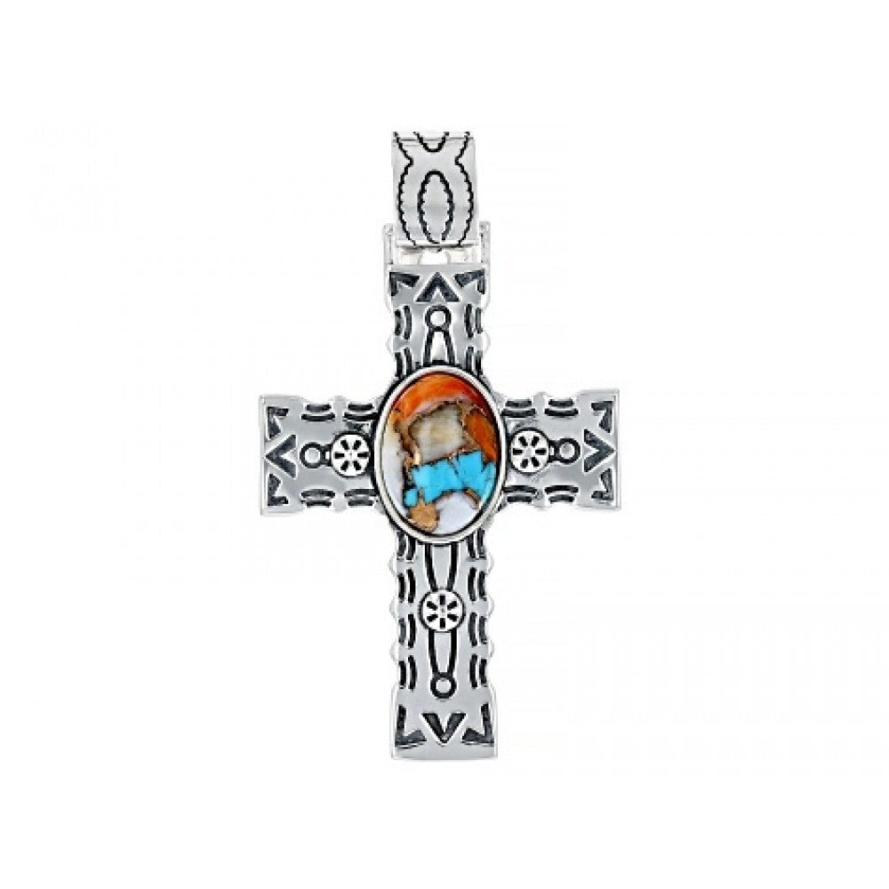 Pozlacené Stříbro 925/1000 - Přívěsek s Ústřicovým Tyrkysem - Karátové číslo: 1.52. přibližná hmotnost: 5.74 gramů 1 