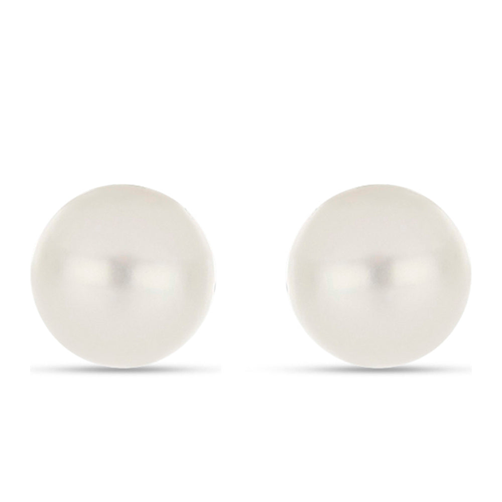 Pozlacené stříbro 925/1000 Sada s Červená sladkovodní Perlou a Bílou Sladkovodní Perlou - Karátové číslo: 8.73. přibližná hmotnost: 3.37 gramů ( Náušnice )