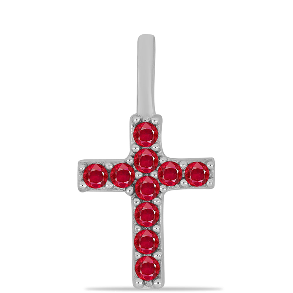 Kříž Stříbrný Přívěsek s Červeným Achátem