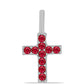 Kříž Stříbrný Přívěsek s Červeným Achátem