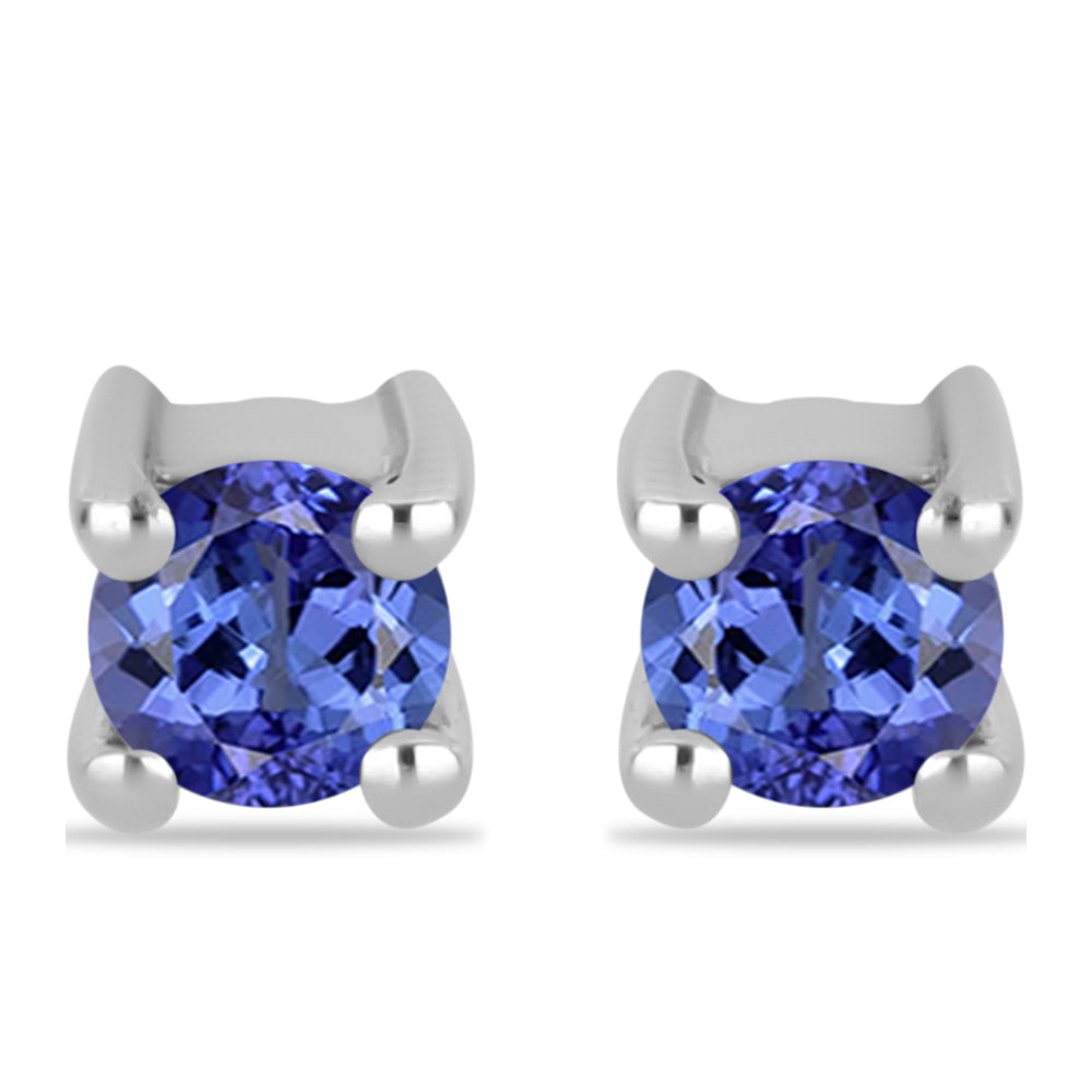 Stříbrné Náušnice s Tanzanitem