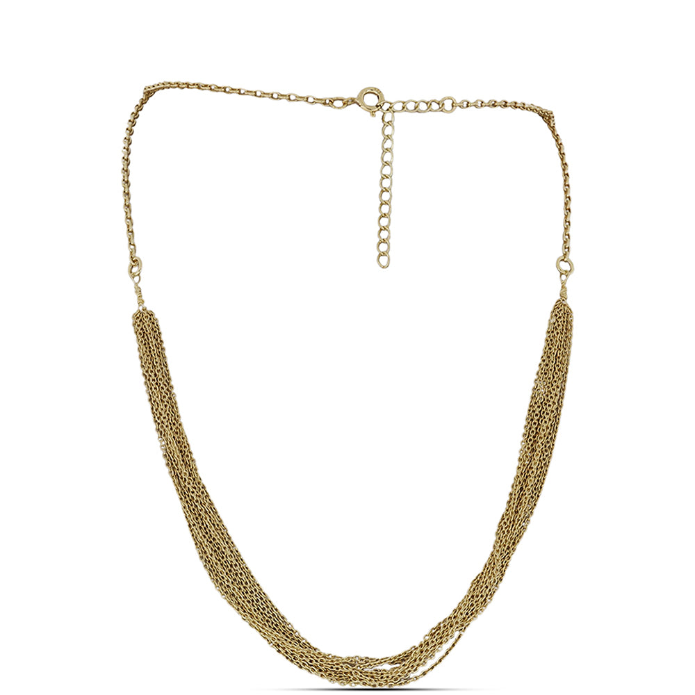 Pozlacené Stříbro 925/1000 - Řetízek  přibližná hmotnost: 8.3 gramů ( Náhrdelník )