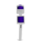Stříbro 925/1000 - Prsten s Purpurovým Jadeitem a Bílým Topazem - Karátové číslo: 1.37. přibližná hmotnost: 3.58 gramů