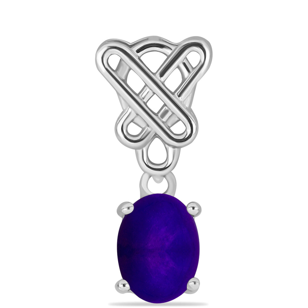 Stříbro 925/1000 - Přívěsek s Purpurovým Jadeitem - Karátové číslo: 1.22. přibližná hmotnost: 1.29 gramů 1 
