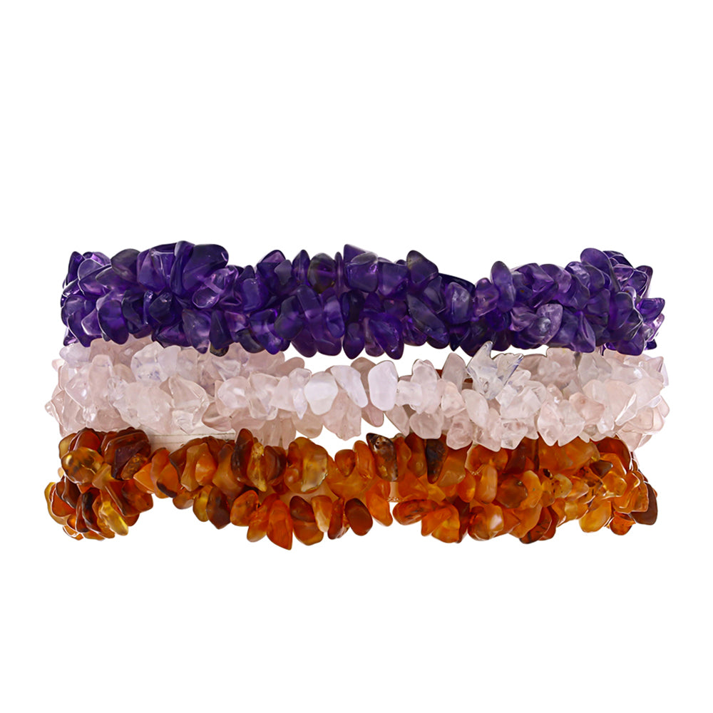 Nugetová Sada s Marockým Ametystem a Karneolem z Tagebau - Karátové číslo: 412.54. přibližná hmotnost: 82.51 gramů ( Náramek ) 2 