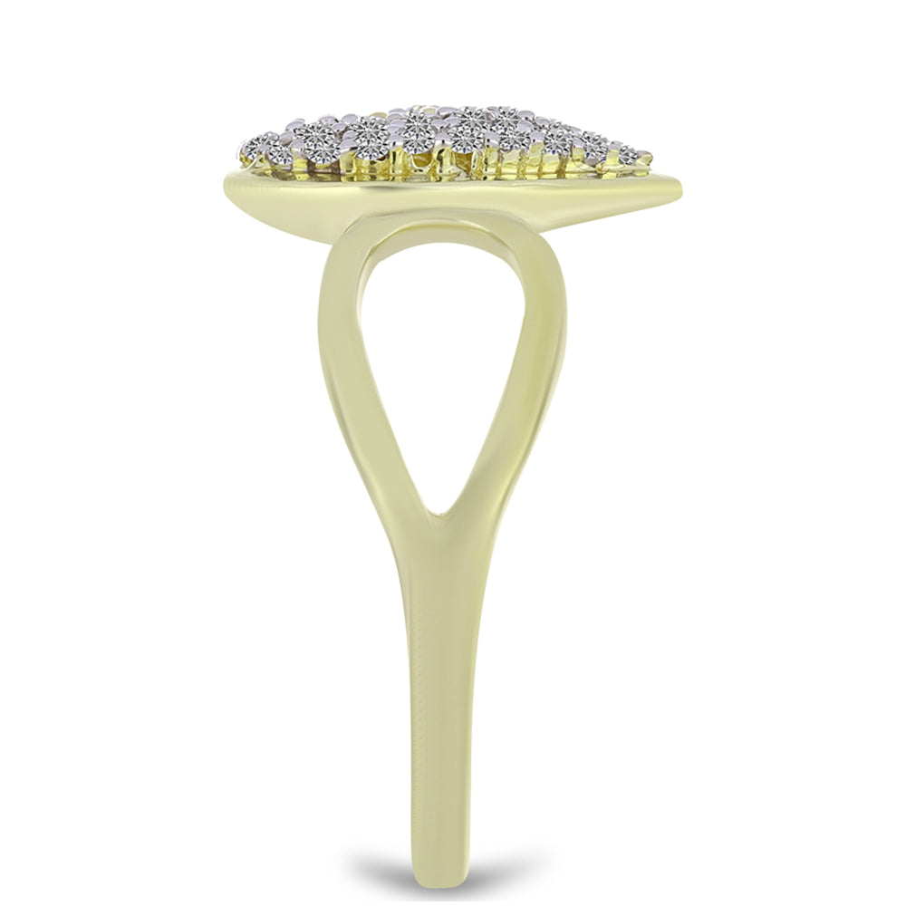 Pozlacené Stříbro 925/1000 - Sada s Champagne Diamantem a Bílým Topazem - Karátové číslo: 1.19. přibližná hmotnost: 5.69 gramů ( Náušnice+Prsten+Přívěsek ) 9 