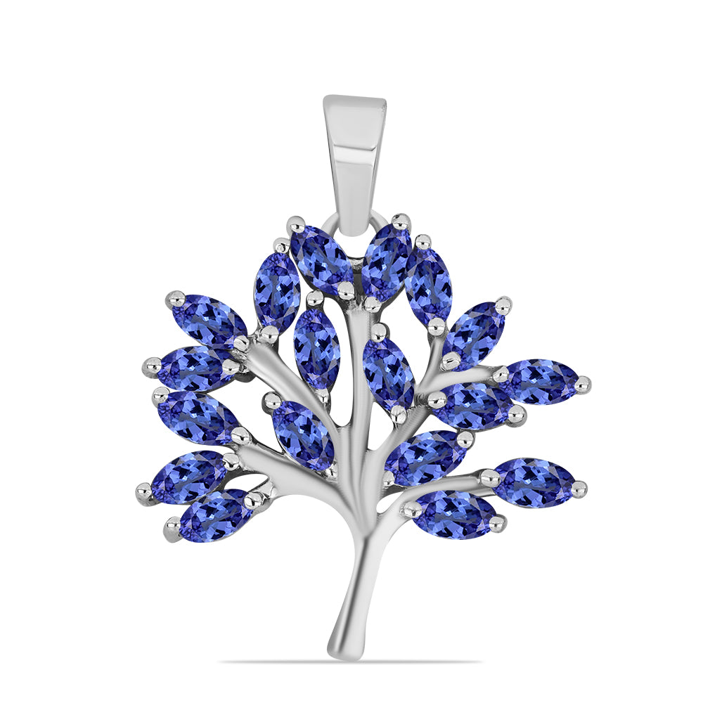 Stříbrný Přívěsek s Tanzanitem