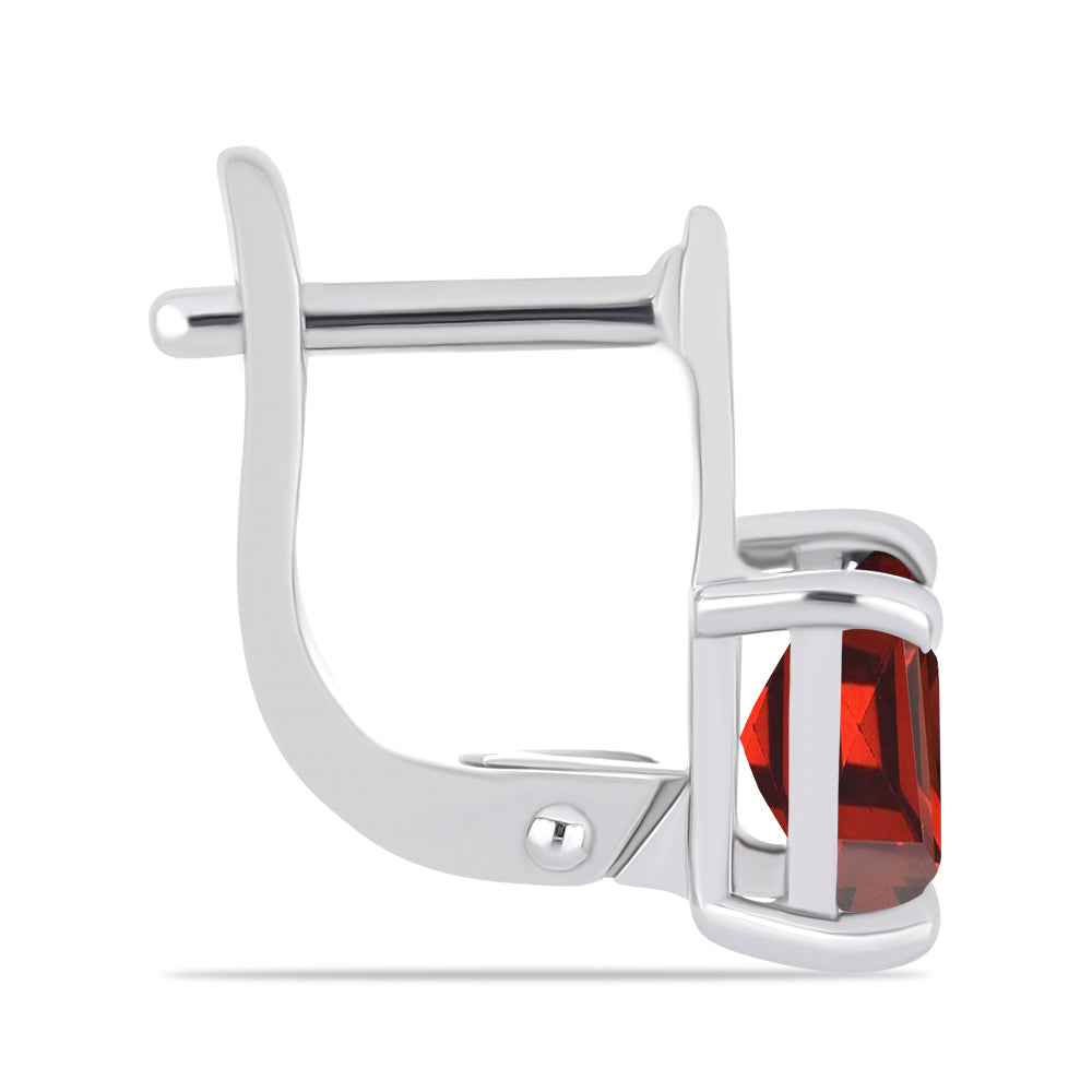 Stříbrné Náušnice s Bartonským Granátem