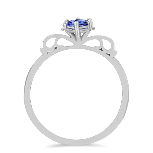Stříbrný Prsten s Tanzanitem