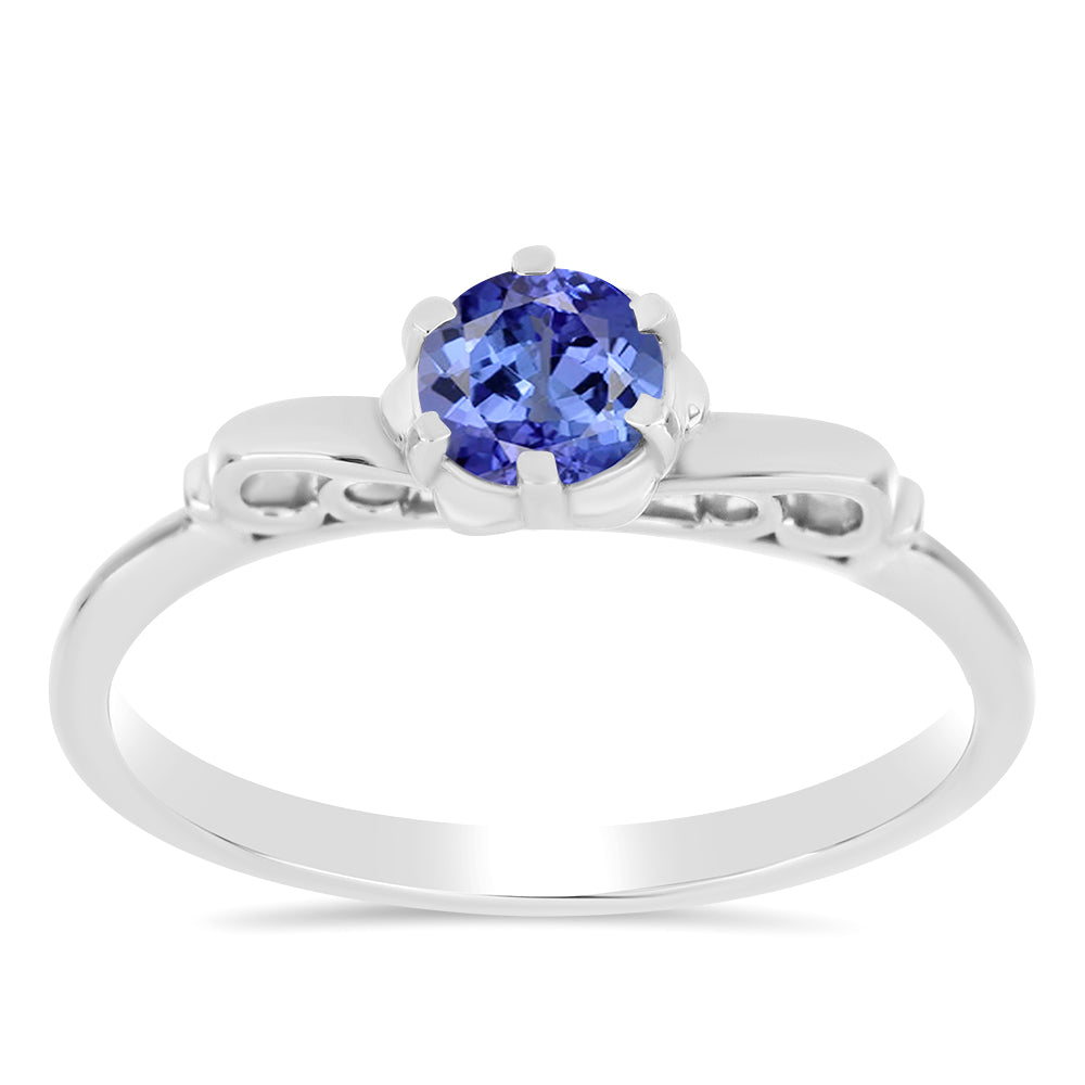 Stříbrný Prsten s Tanzanitem