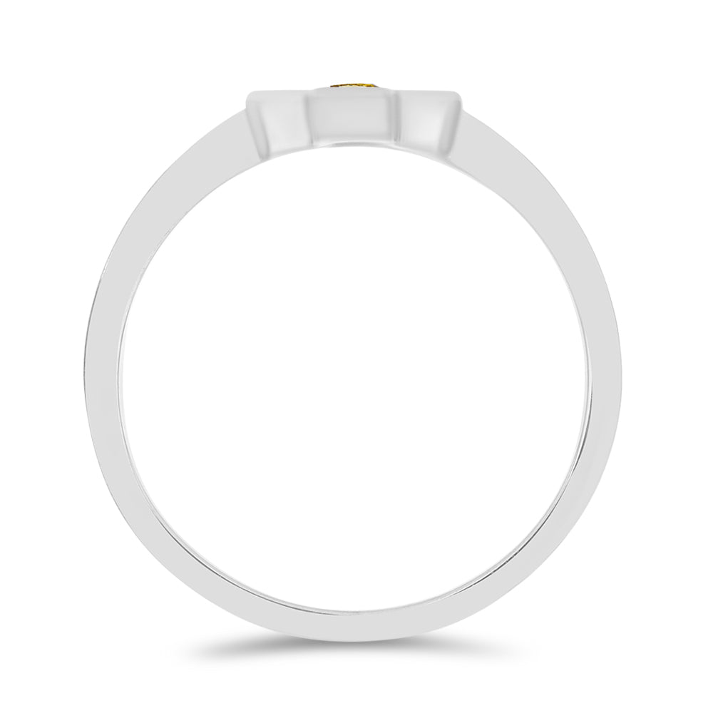 Stříbro 925/1000 - Sada s Uralským Citrínem - Karátové číslo: 0.33. přibližná hmotnost: 3.9 gramů ( Náušnice+Prsten ) 5 