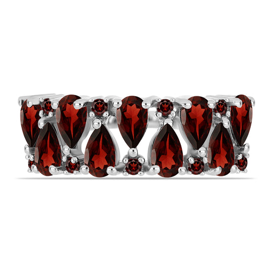 Stříbrný Prsten s Bartonským Granátem