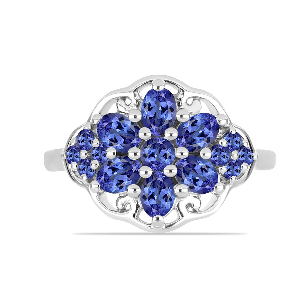 Stříbrný Prsten s Tanzanitem