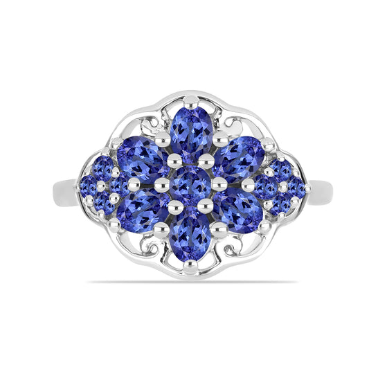 Stříbrný Prsten s Tanzanitem