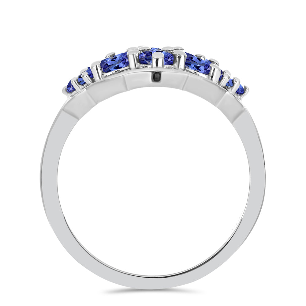 Stříbrný Prsten s Tanzanitem 2 