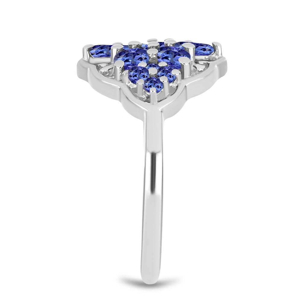 Stříbrný Prsten s Tanzanitem 4 