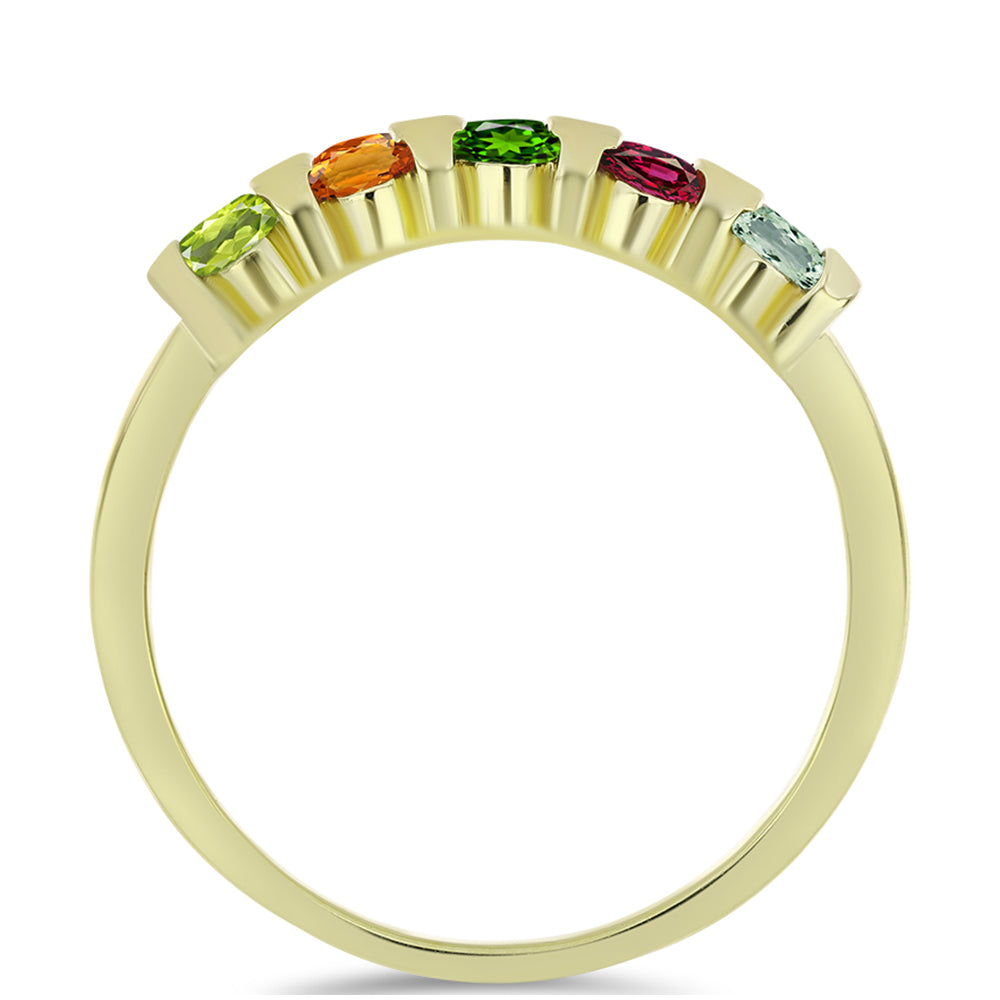 Pozlacené stříbro 925/1000 Prsten s Chakra Turmalínem - Karátové číslo: 1.22. přibližná hmotnost: 3.22 gramů