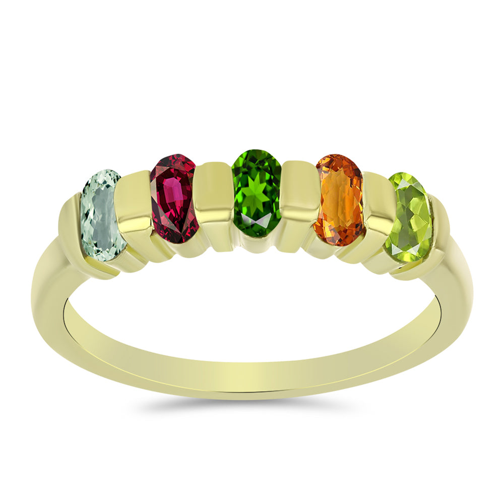 Pozlacené stříbro 925/1000 Prsten s Chakra Turmalínem - Karátové číslo: 1.22. přibližná hmotnost: 3.22 gramů 3 