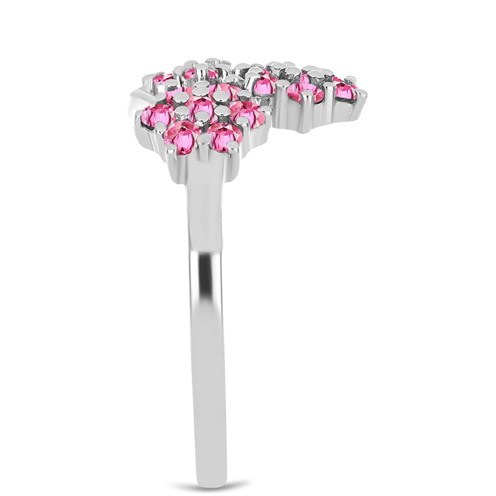 Stříbro 925/1000 - Prsten s Růžovým Turmalínem z Pelmadulla - Karátové číslo: 0.73. přibližná hmotnost: 3.04 gramů 4 