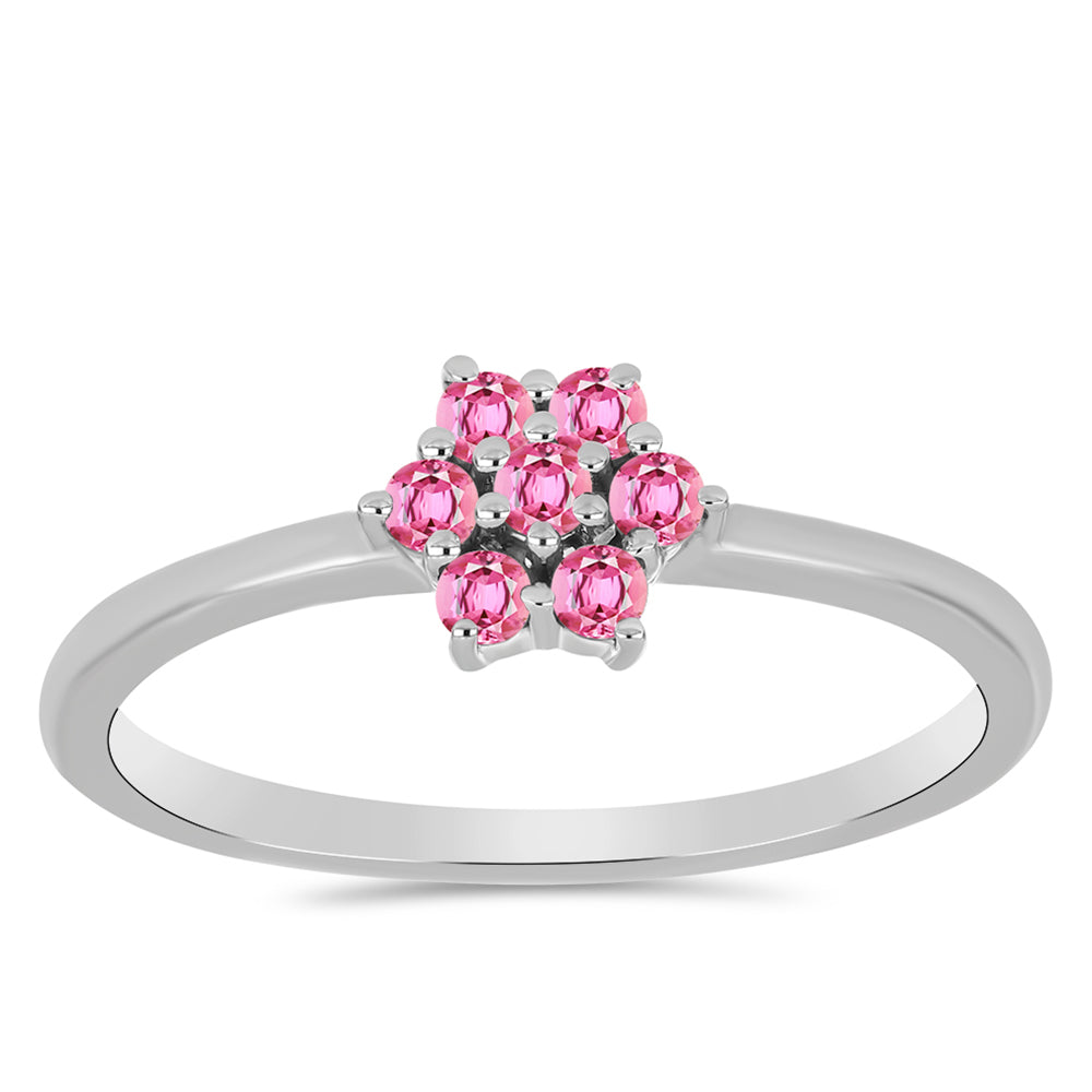 Stříbro 925/1000 Prsten s Růžovým Turmalínem z Pelmadulla - Karátové číslo: 0.24. přibližná hmotnost: 1.57 gramů 3 