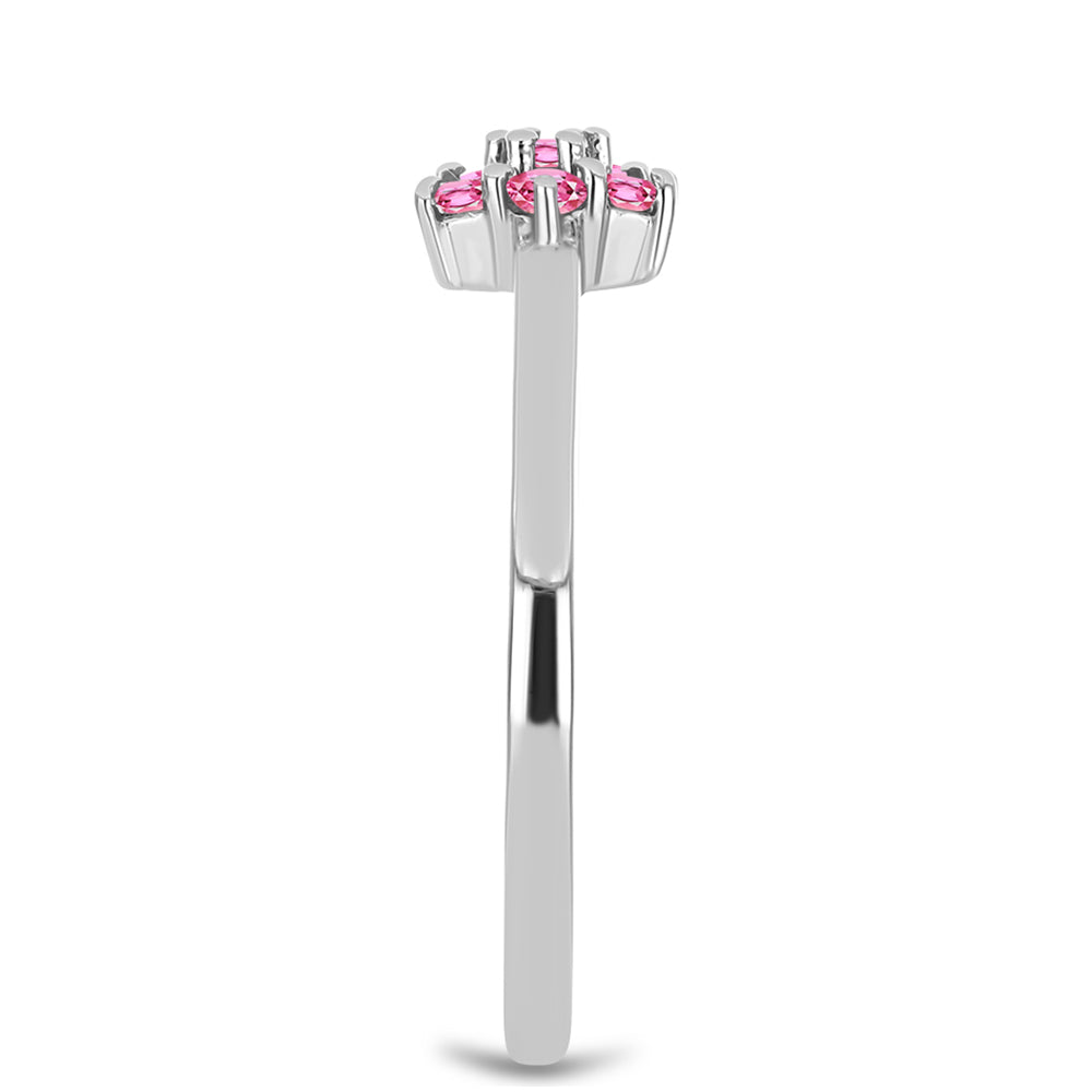 Stříbro 925/1000 Prsten s Růžovým Turmalínem z Pelmadulla - Karátové číslo: 0.24. přibližná hmotnost: 1.57 gramů 4 