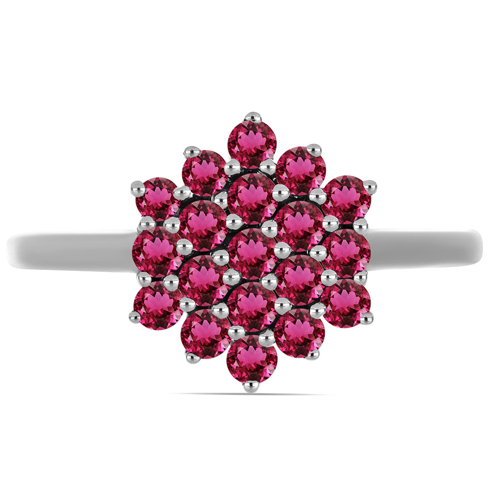 Stříbro 925/1000 - Prsten s Cruizero Rubelitem - Karátové číslo: 0.72. přibližná hmotnost: 2.69 gramů 1 