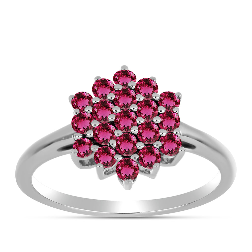 Stříbro 925/1000 - Prsten s Cruizero Rubelitem - Karátové číslo: 0.72. přibližná hmotnost: 2.69 gramů 3 