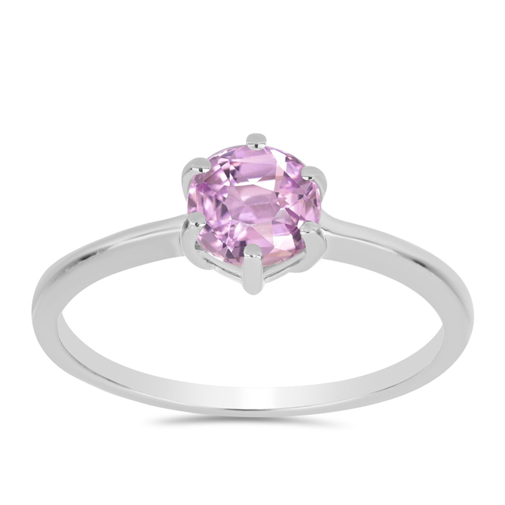 Stříbrný Prsten s Kunzitem z Pala 1 