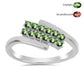 Stříbro 925/1000 - Prsten s Přírodním Alexandritem - Karátové číslo: 0.44. přibližná hmotnost: 2.5 gramů
