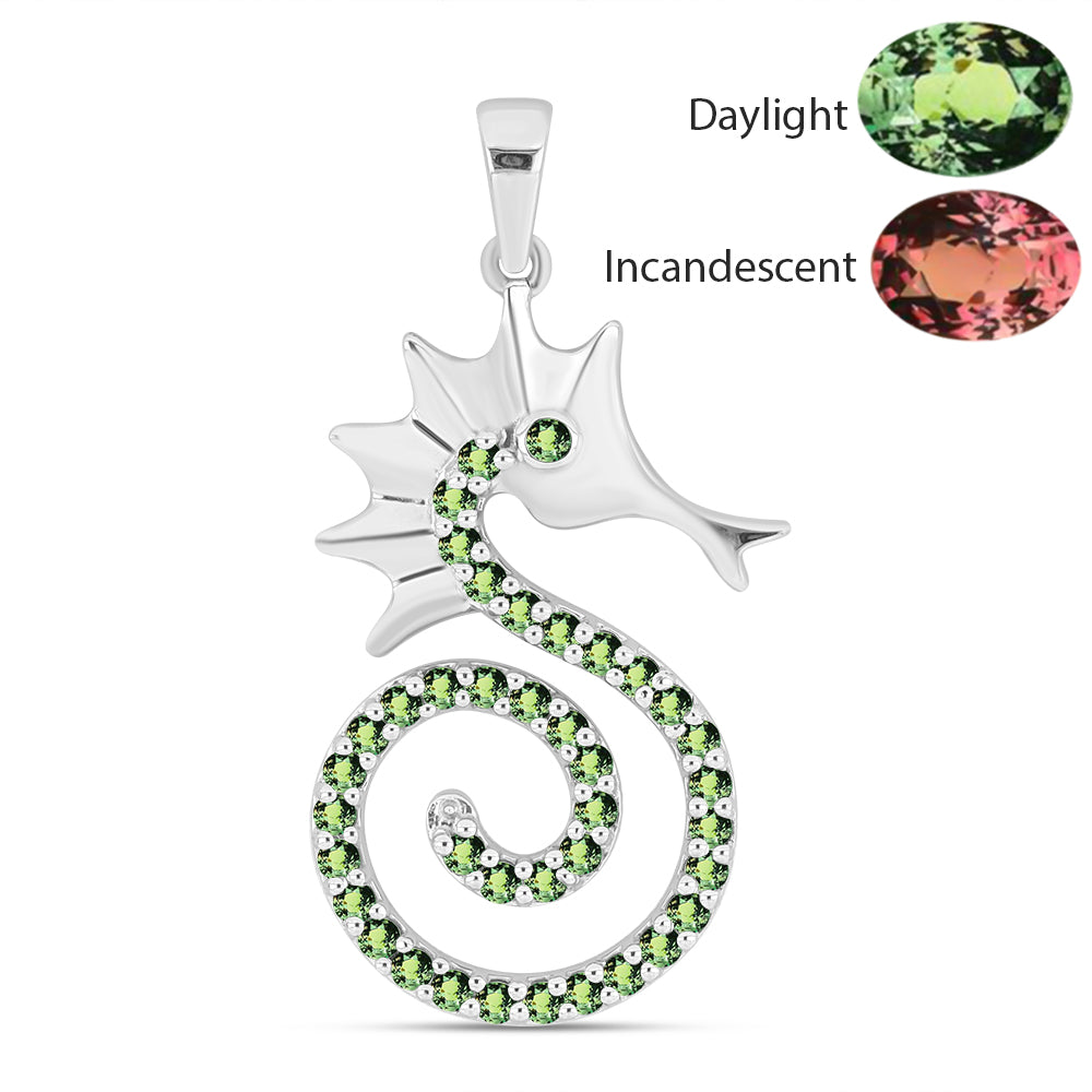 Stříbrný Přívěsek s Přírodním Alexandritem