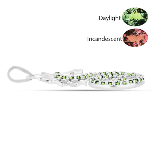 Stříbrný Přívěsek s Přírodním Alexandritem