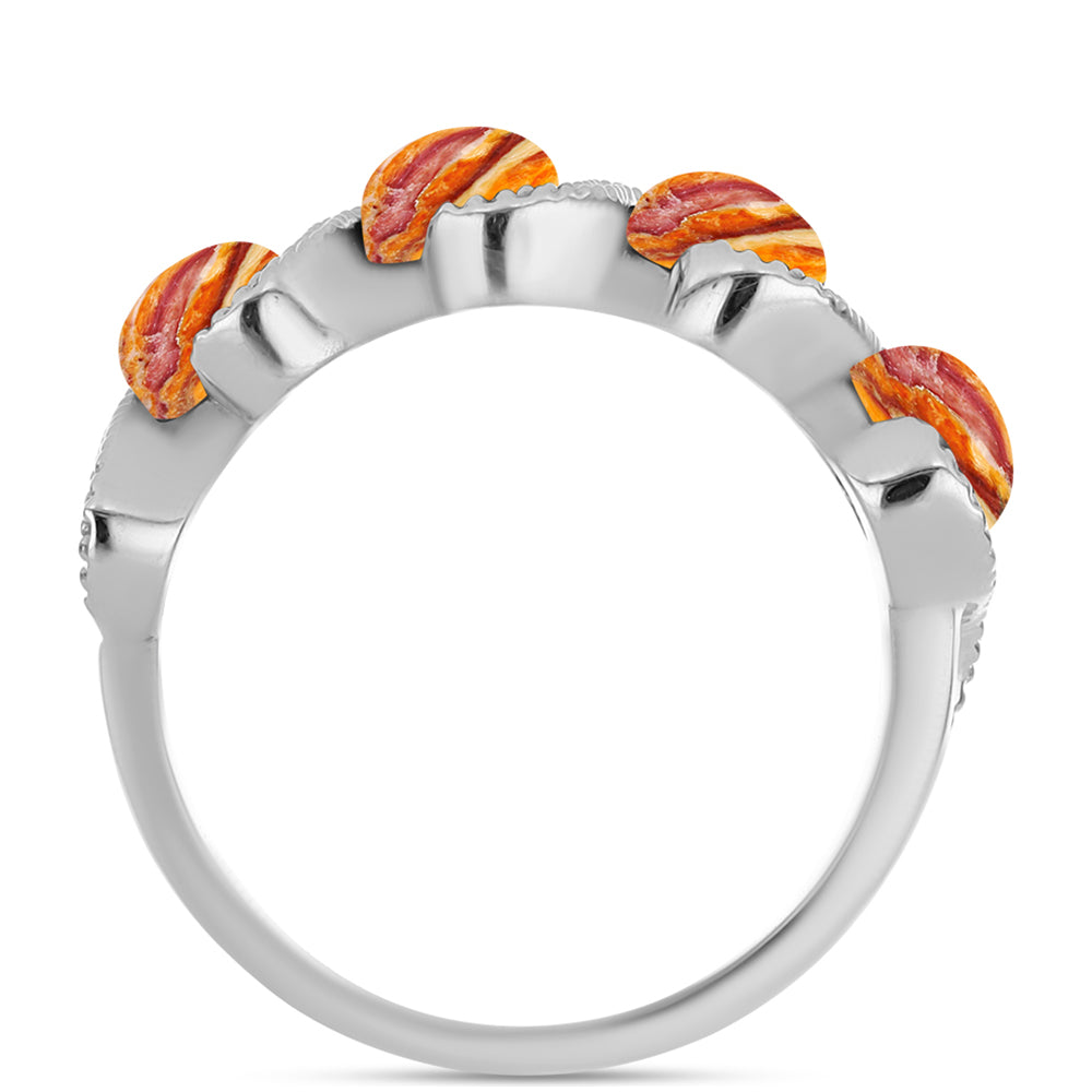 Stříbro 925/1000 - Prsten s jaspisem (Lví tlapa) - Karátové číslo: 2.24. přibližná hmotnost: 4.06 gramů