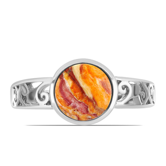 Stříbrný Prsten s jaspisem (Lví tlapa)