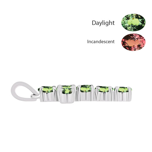 Kříž Stříbrný Přívěsek s Přírodním Alexandritem