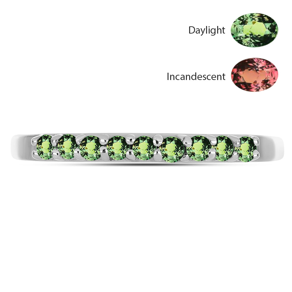 Stříbro 925/1000 - Prsten s Přírodním Alexandritem - Karátové číslo: 0.36. přibližná hmotnost: 2.36 gramů 2 