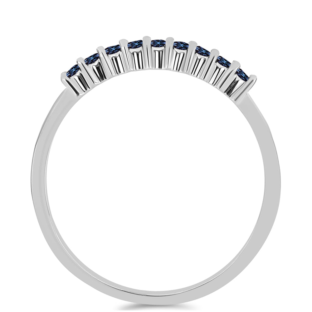 Stříbro 925/1000 - Prsten s "Císařský Fialový" Moissanitem - Karátové číslo: 0.23. přibližná hmotnost: 1.58 gramů 3 