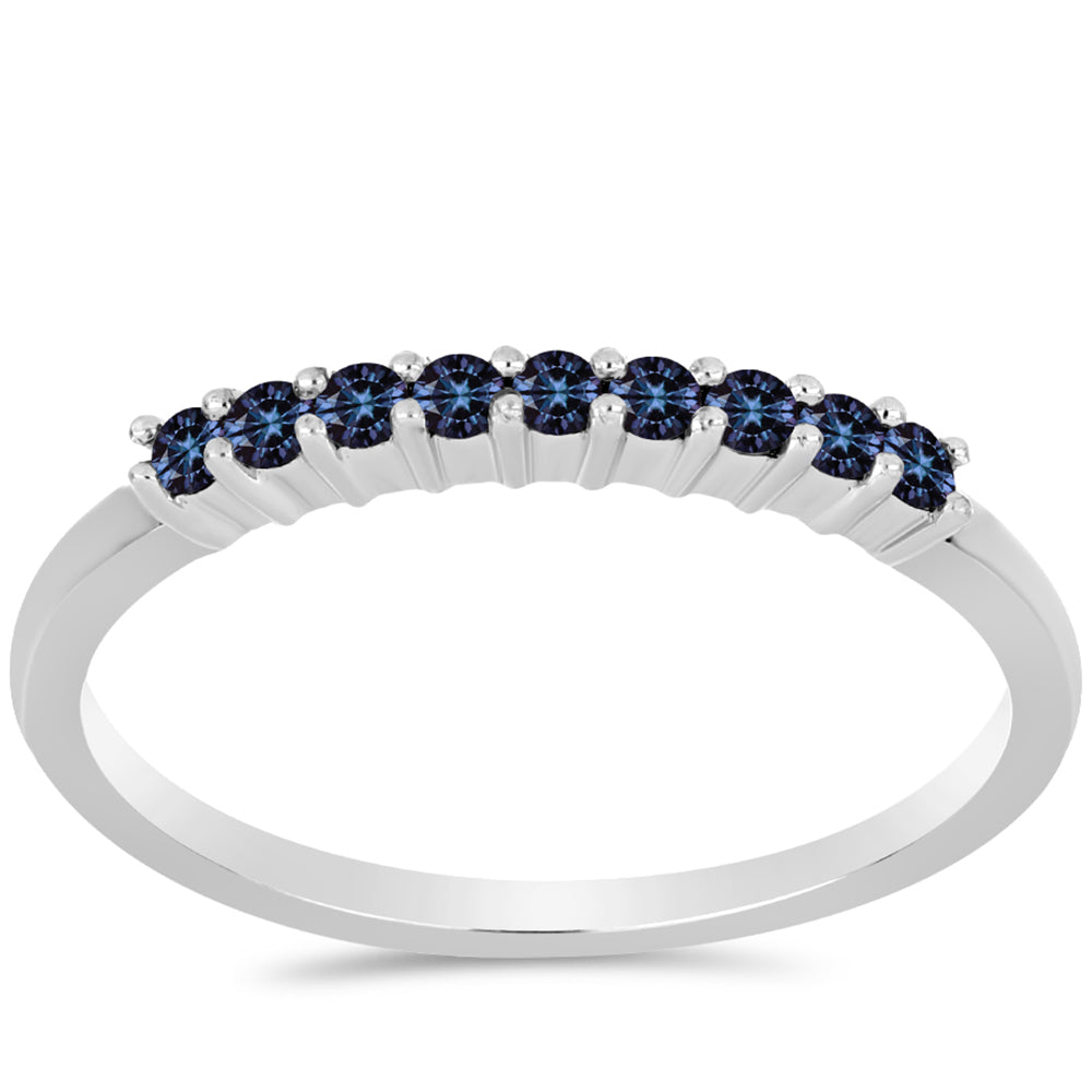 Stříbro 925/1000 - Prsten s "Císařský Fialový" Moissanitem - Karátové číslo: 0.23. přibližná hmotnost: 1.58 gramů 1 