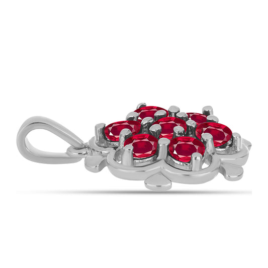 Stříbro 925/1000 Přívěsek s Madagaskarským Rubínem - Karátové číslo: 1.73. přibližná hmotnost: 2.28 gramů